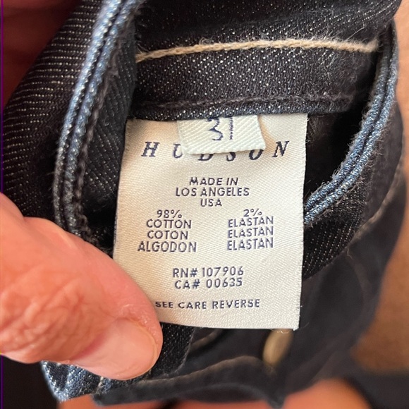 Hudson dark jean size 31 - Picture 4 of 9